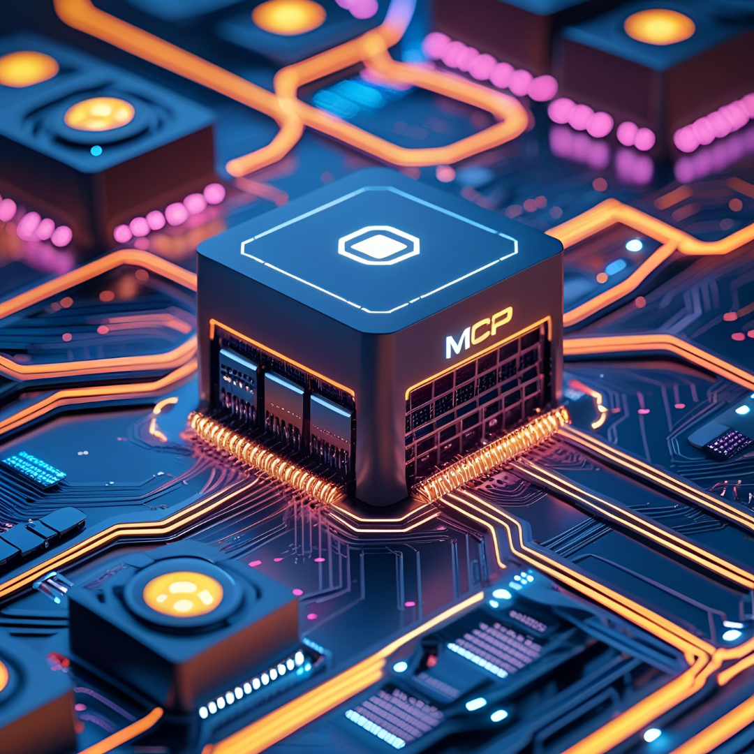 Business owner using AI-powered business intelligence through MCP servers